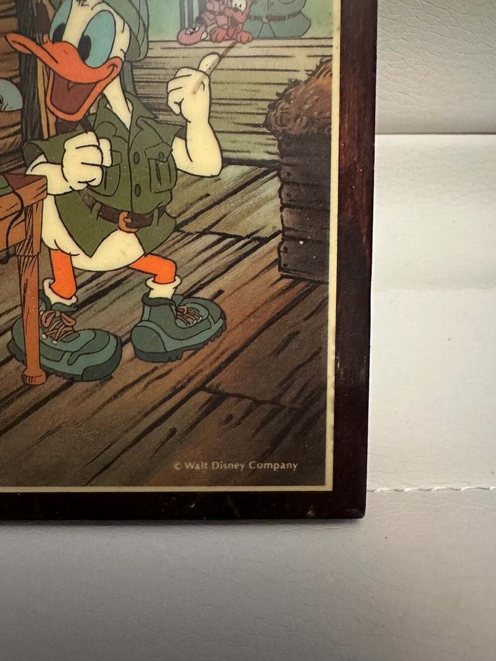 Vintage Tokyo Disneyland Mickey, Donald, and Goofy Adventure Wall Hanging Plaque - Picture 3 of 5